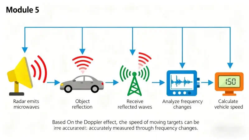 The process of measuring vehicle speed by radar.jpg
