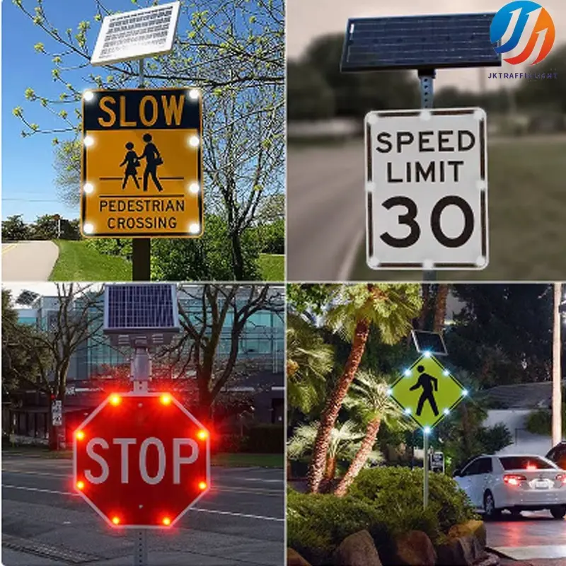 Aluminium Traffic Prohibition Sign Good Reflective Solar Stop Road Sign Warning Signs Board (4).jpg