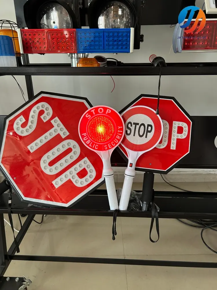 JKTRAFFICLIGHT Handheld STOP Sign - Essential Traffic Control Safety