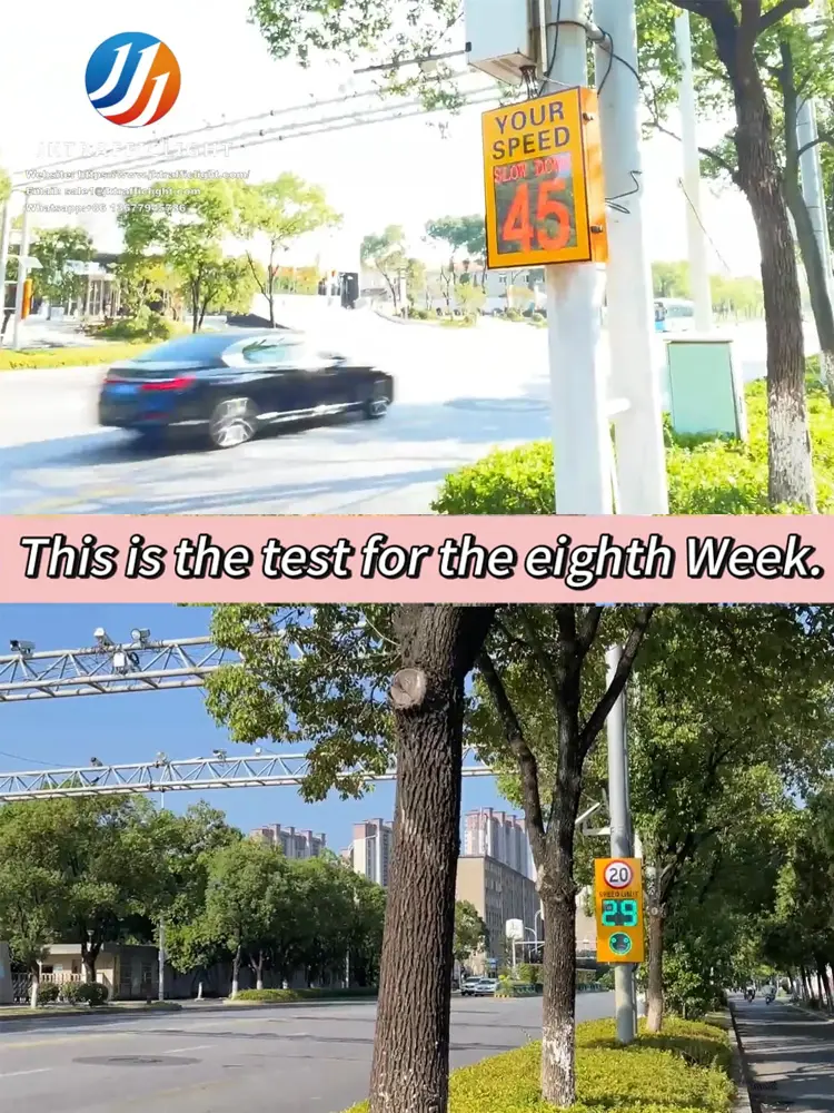Radar speed signs real road test video week 8