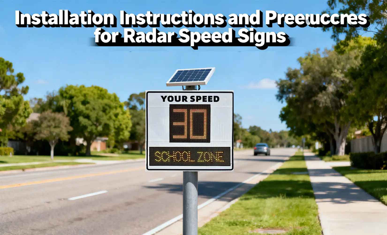Installation Instructions And Precautions For Radar Speed Signs